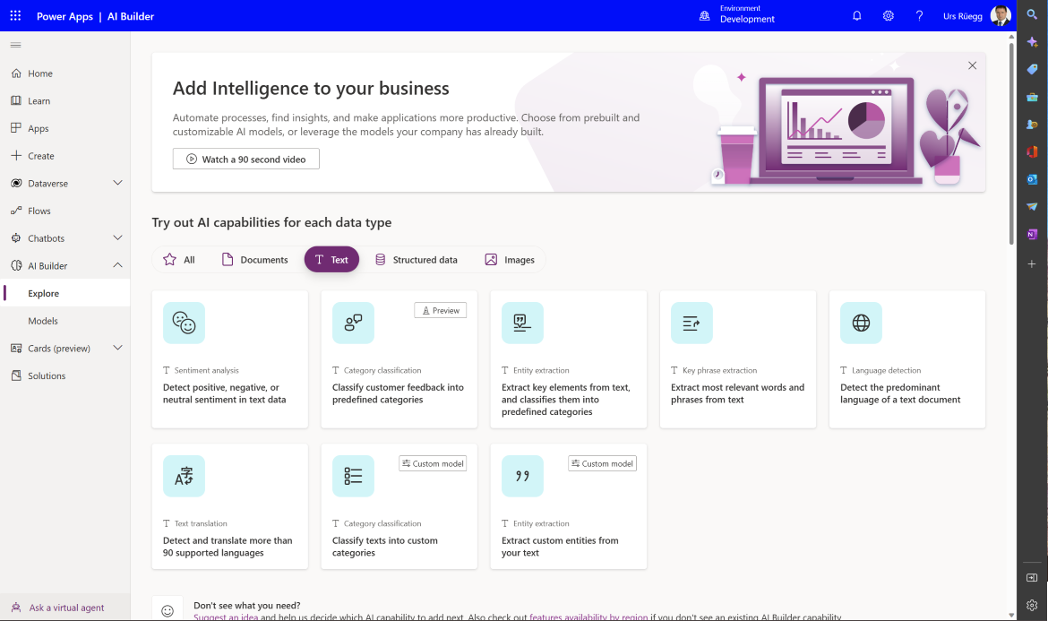 High-level functional process overview with domain options