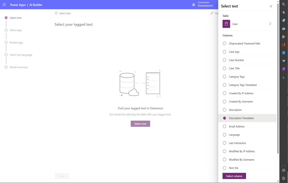 High-level functional process overview with domain options