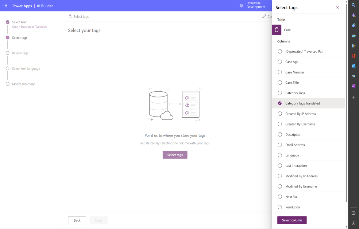 High-level functional process overview with domain options