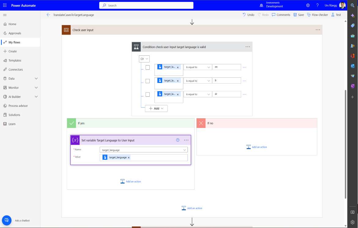 High-level functional process overview with domain options