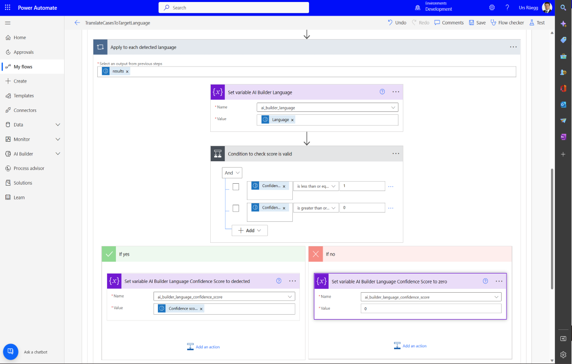 High-level functional process overview with domain options