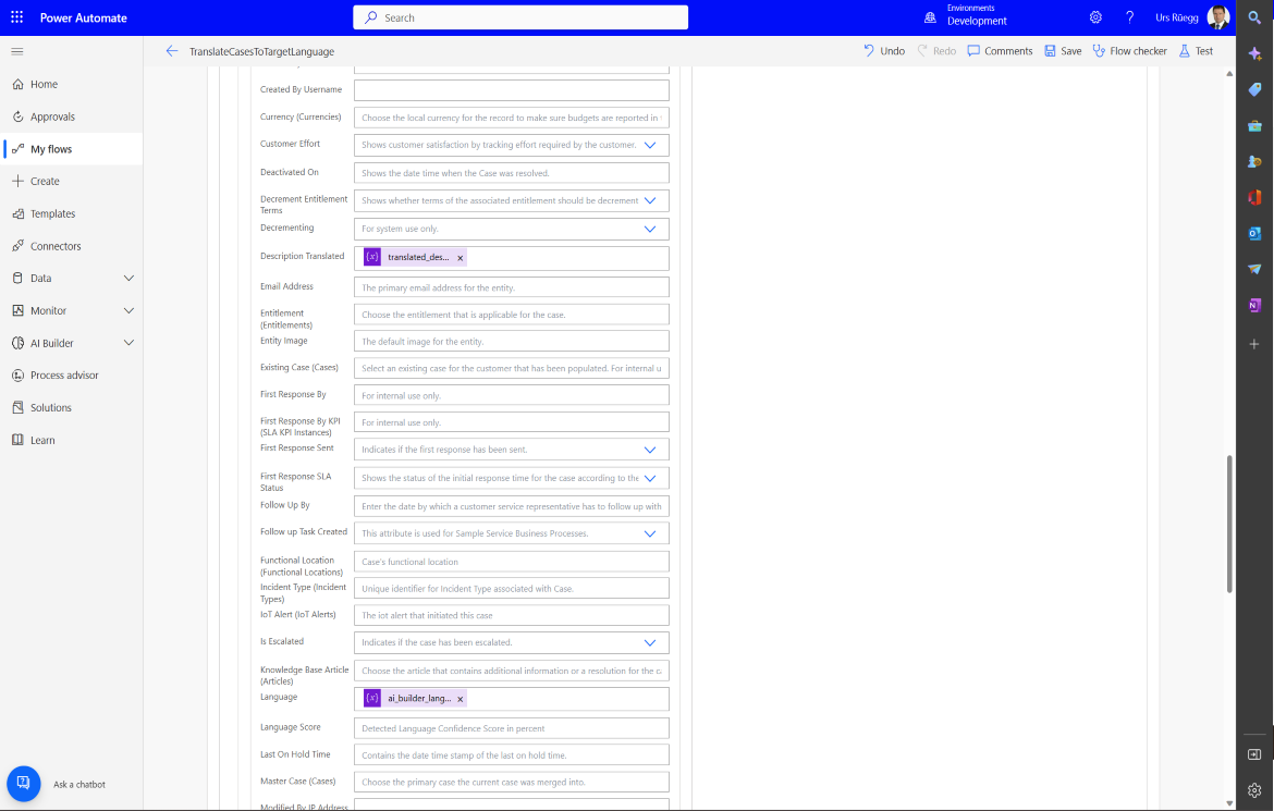 High-level functional process overview with domain options
