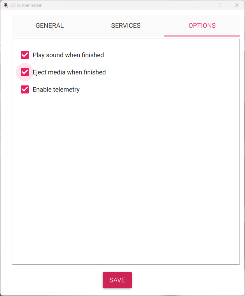 Change the Rasbperry Pi Options Settings - as following.