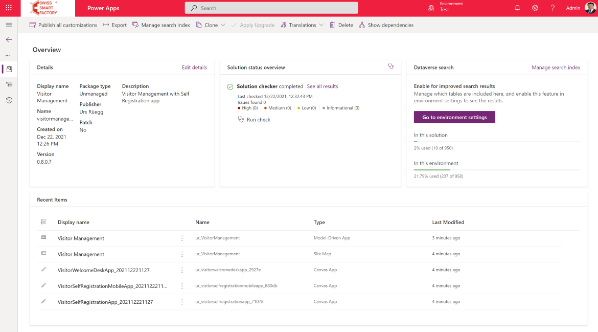 Power Platform ALM Using GitHub Actions Step 5 Build Solution Result