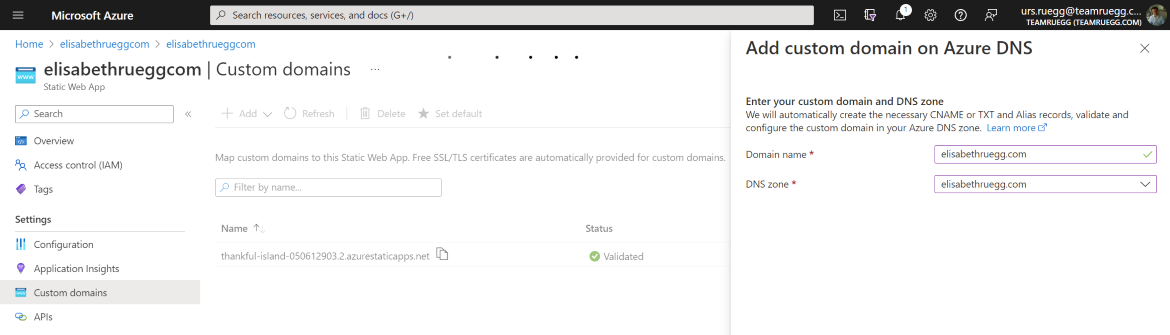 Add Custom Domain