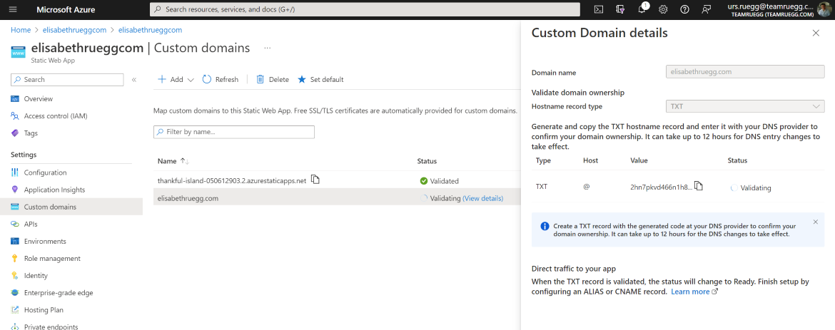 Add Custom Domain