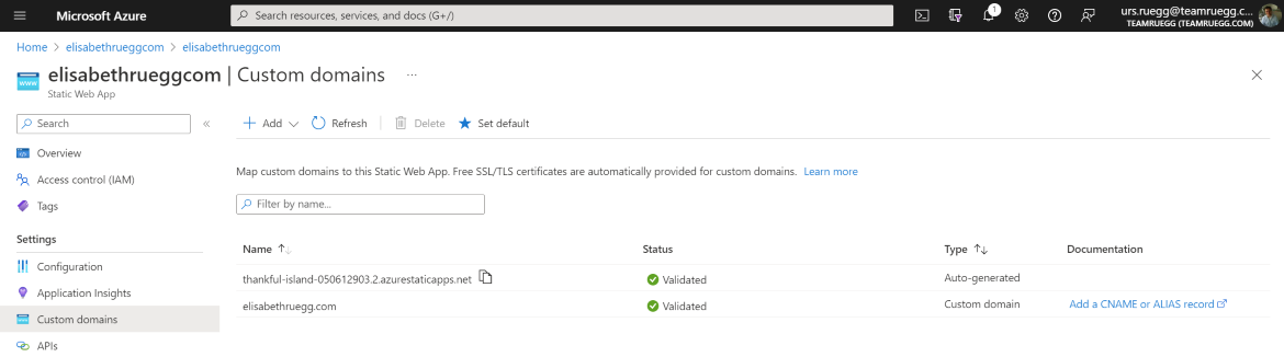Add Custom Domain