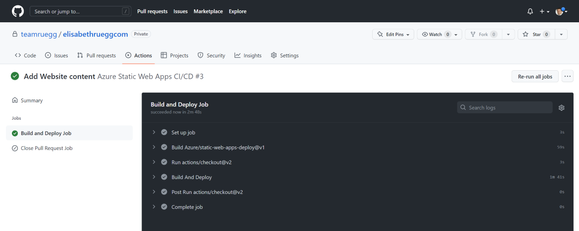 Review GitHub Actions