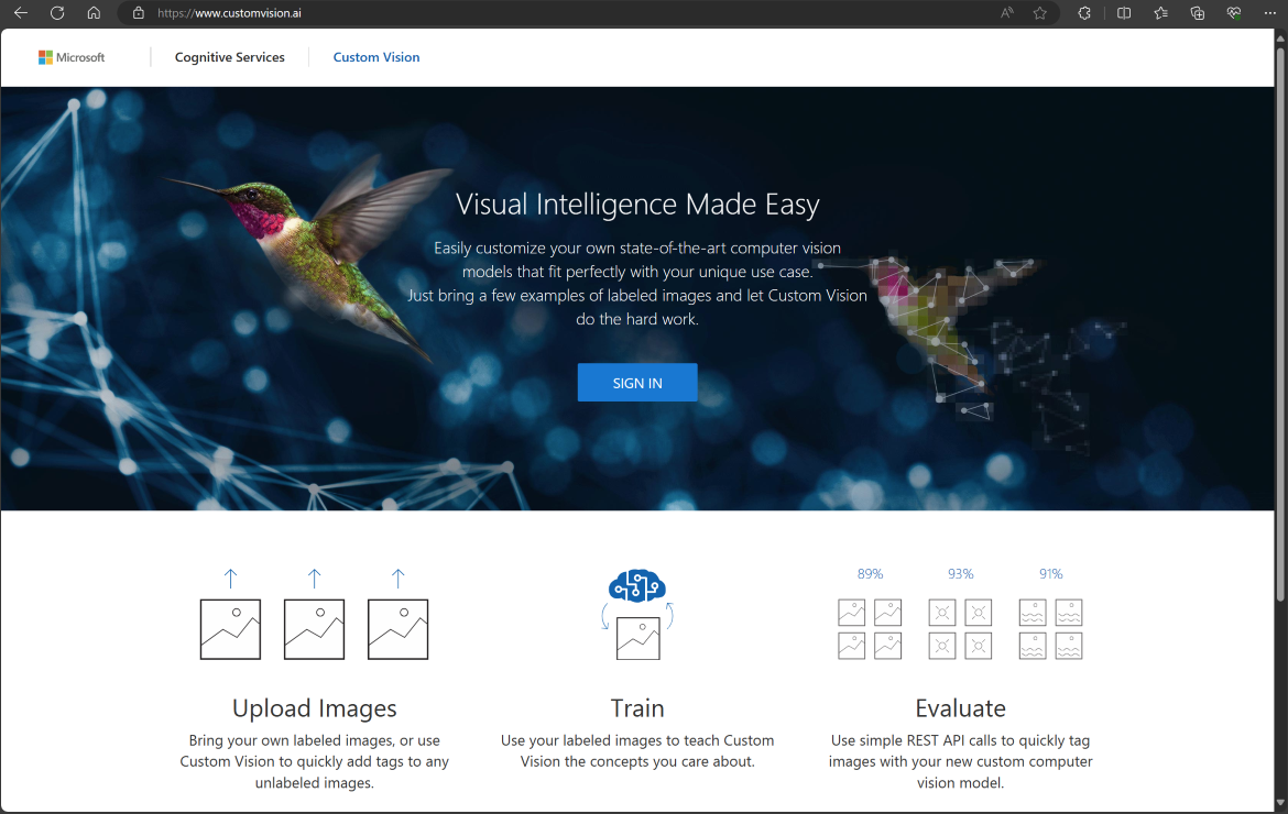 Microsoft Azure Custom Vision