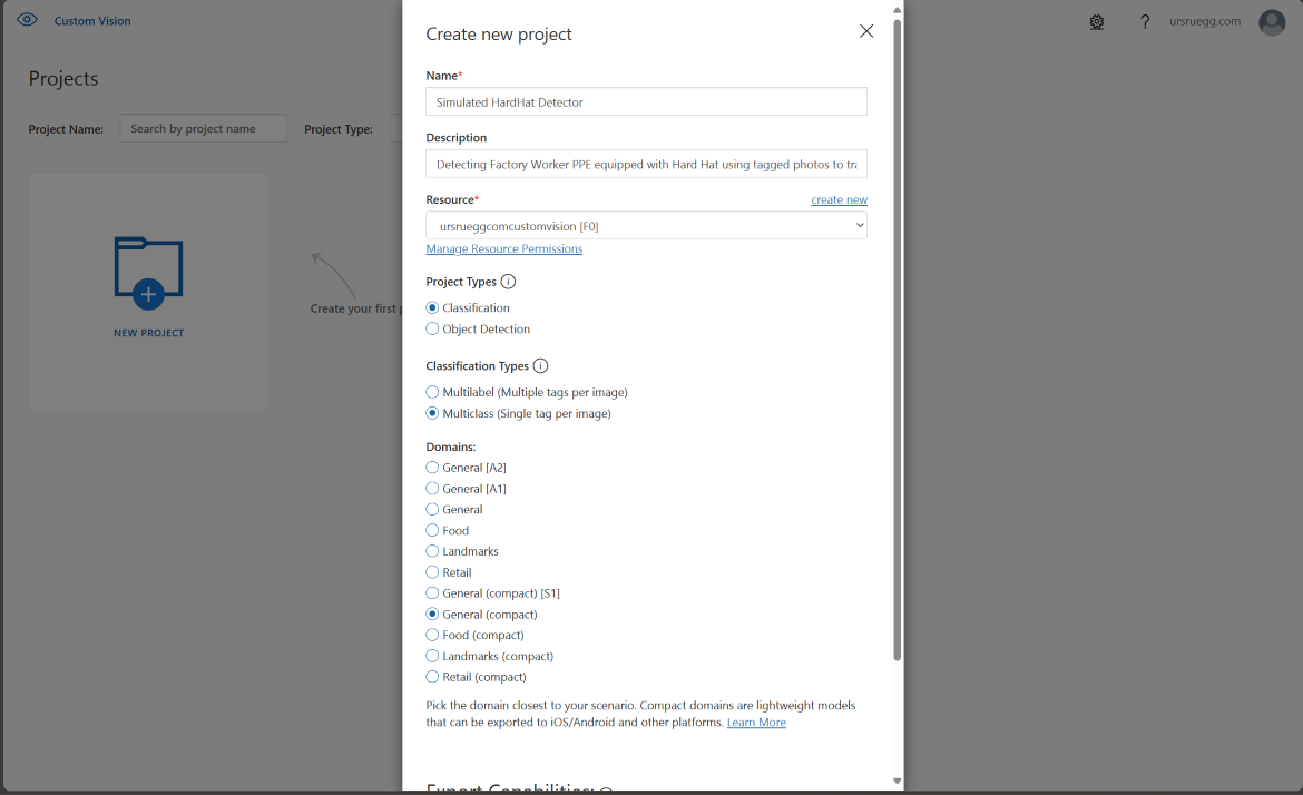Microsoft Azure Custom Vision